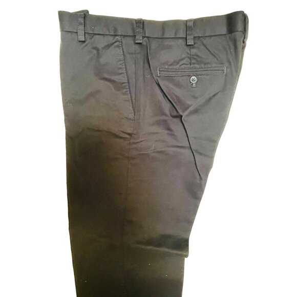 George Mens Dress Pants Black Polyester Rayon Blend Relaxed Fit Size 36x32 - Picture 2 of 13